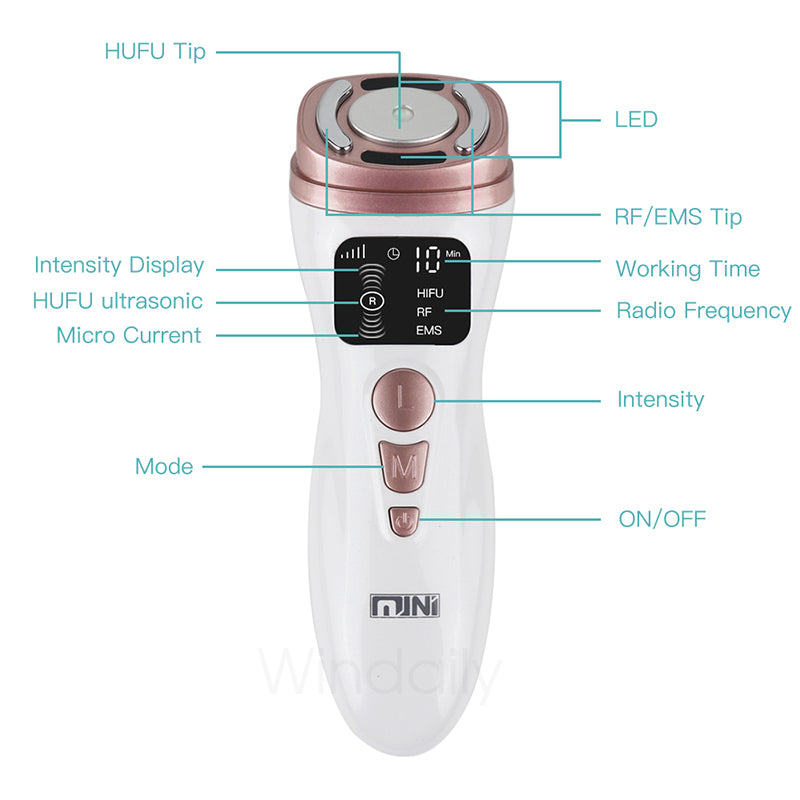 Ultrasound RF Facial Beauty Device